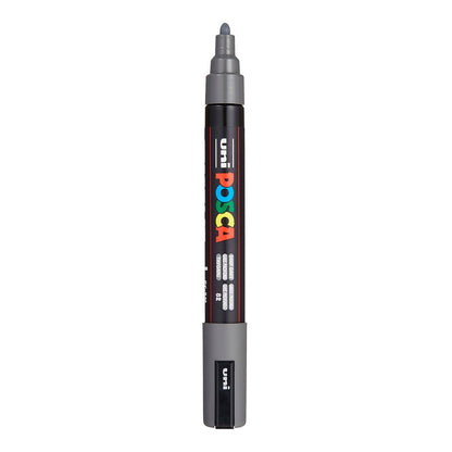 Uni Posca PC-5M Medium 2.5 mm paint marker in Deep Grey