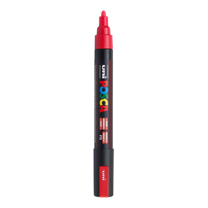 Uni Posca PC-5M Medium 2.5 mm paint marker in Fluorescent Red