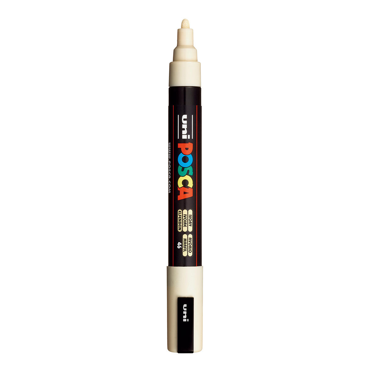 Uni Posca PC-5M Medium 2.5 mm paint marker in Ivory