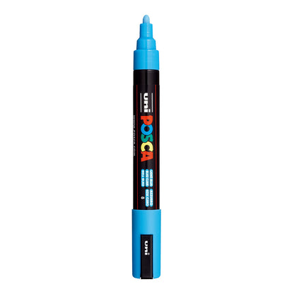 Uni Posca PC-5M Medium 2.5 mm paint marker in Light Blue