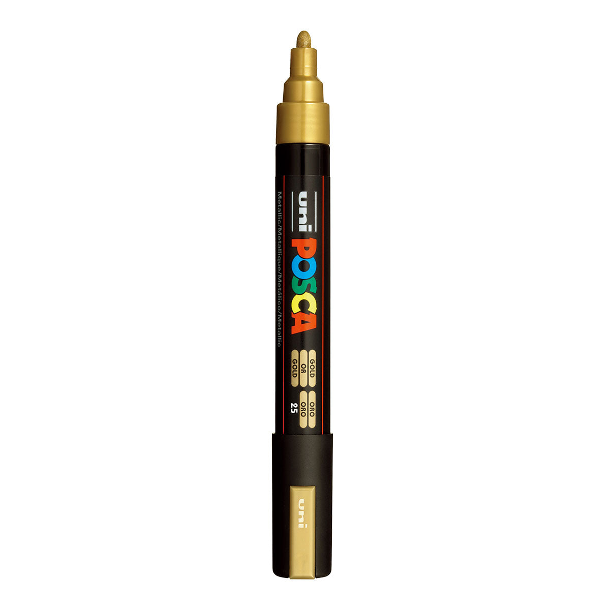 Uni Posca PC-5M Medium 2.5 mm paint marker in Metallic Gold