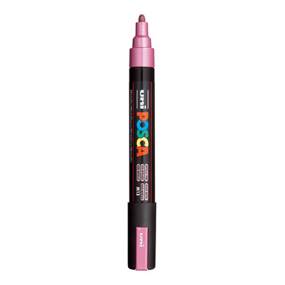 Uni Posca PC-5M Medium 2.5 mm paint marker in Metallic Pink