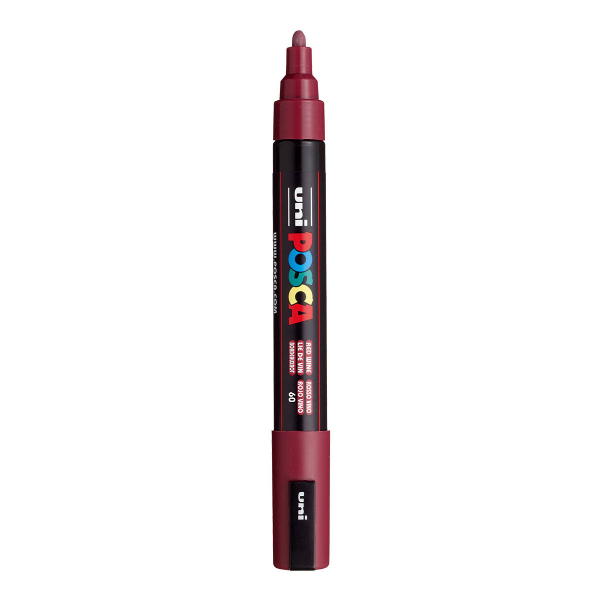 Uni Posca PC-5M Medium 2.5 mm paint marker in Red Wine