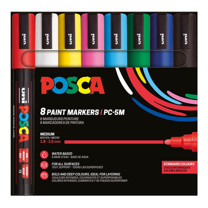 Uni Posca Markers PC-5M, 8set